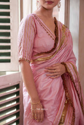 Padmini Pink Tussar Silk Blouse